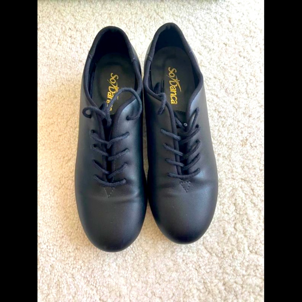 Girls “So Danca” tie tap shoes